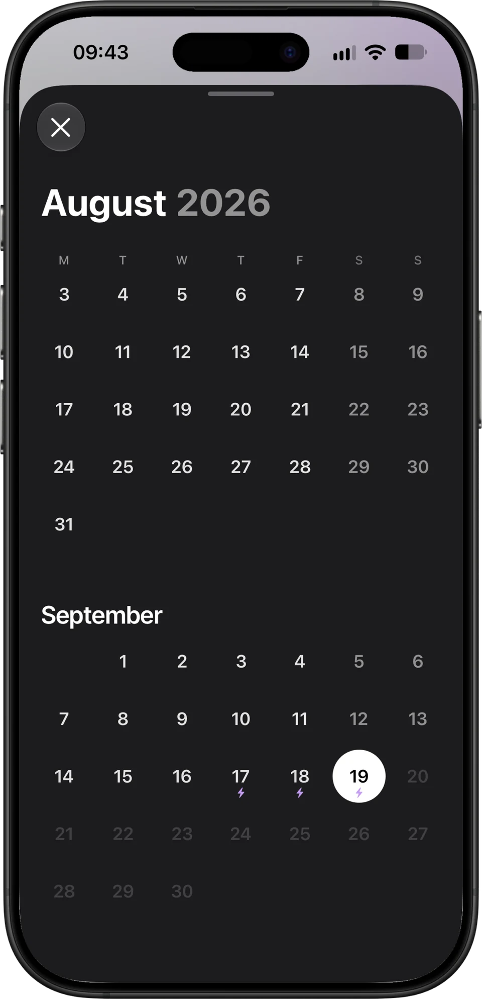 Ritual app preview on iPhone