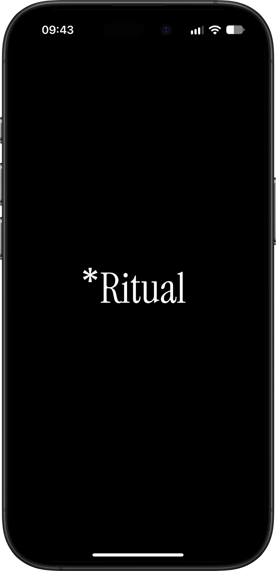 Ritual app preview on iPhone